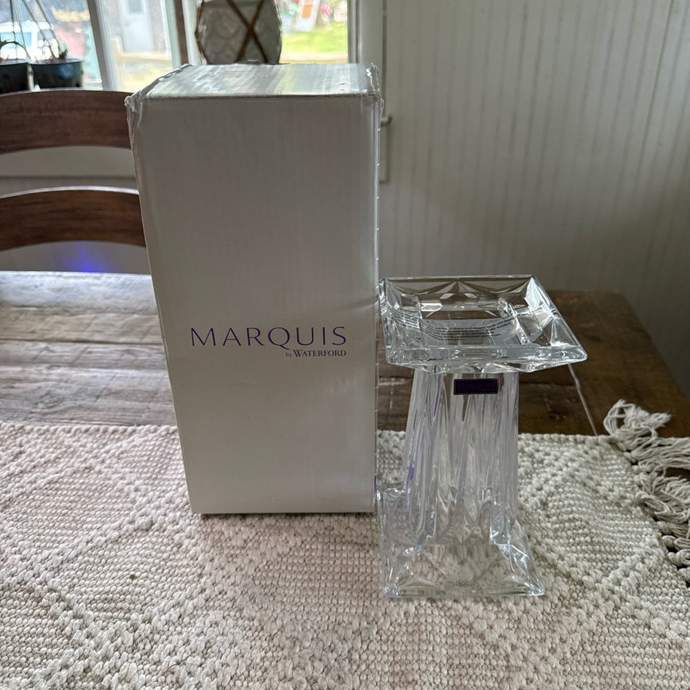 Marquis by Waterford Clear Crystal Candle Holder/Vase